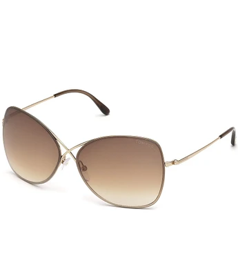 TOM FORD Colette 53mm Butterfly Sunglasses