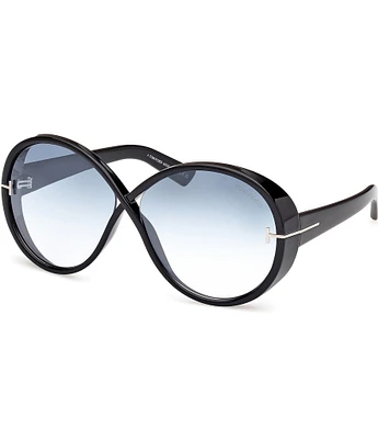 TOM FORD Women's Edie 64mm Statement Round Sunglasses