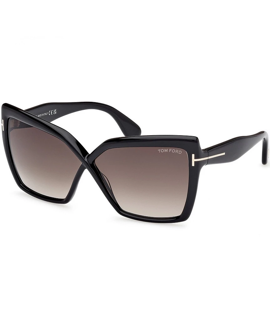 TOM FORD Women's Fiore 63mm Butterfly Statement Sunglasses
