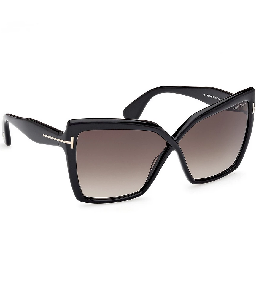 TOM FORD Women's Fiore 63mm Butterfly Statement Sunglasses