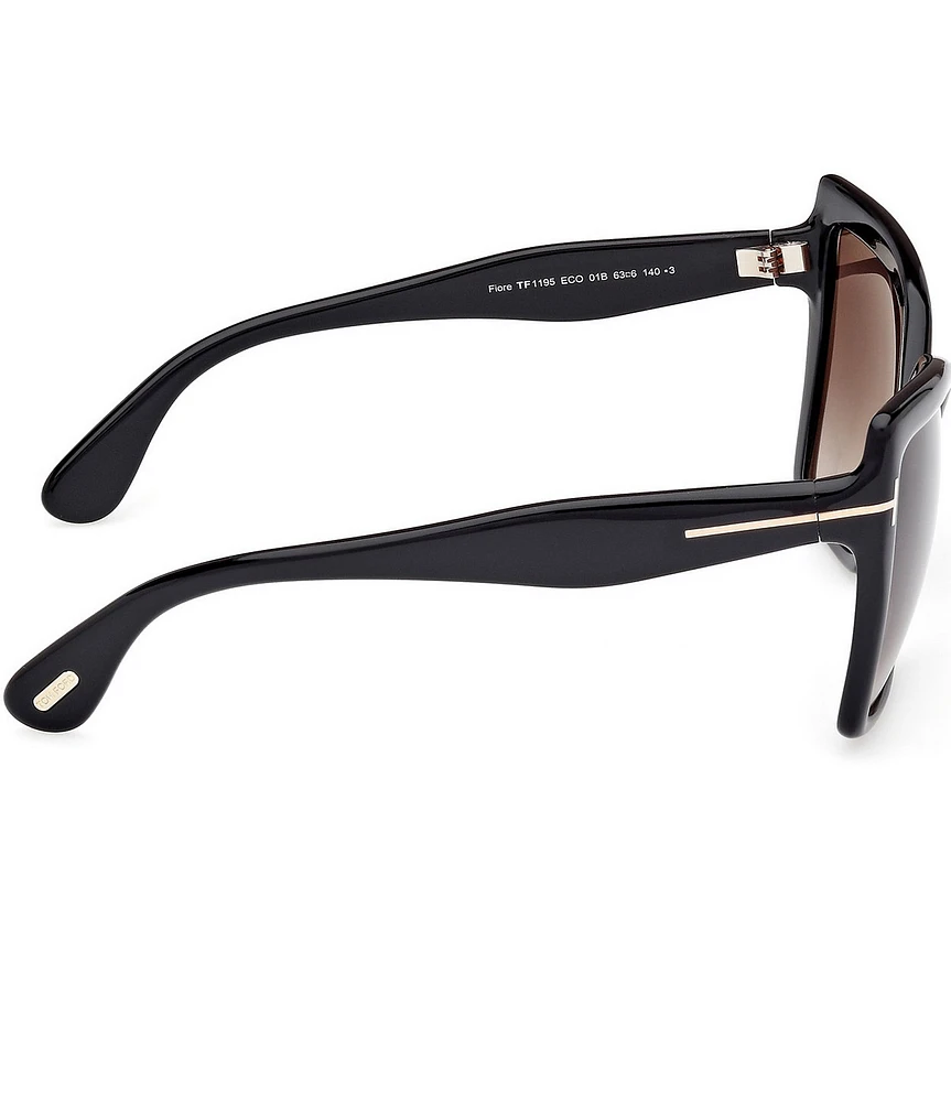 TOM FORD Women's Fiore 63mm Butterfly Statement Sunglasses