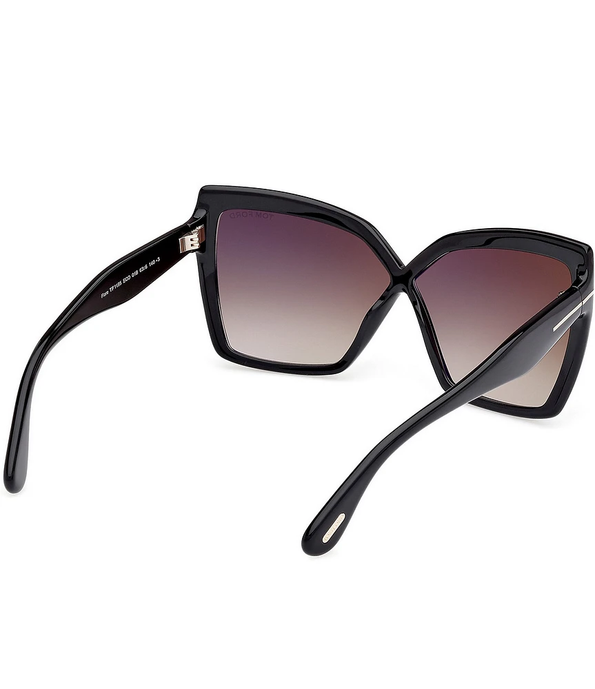 TOM FORD Women's Fiore 63mm Butterfly Statement Sunglasses
