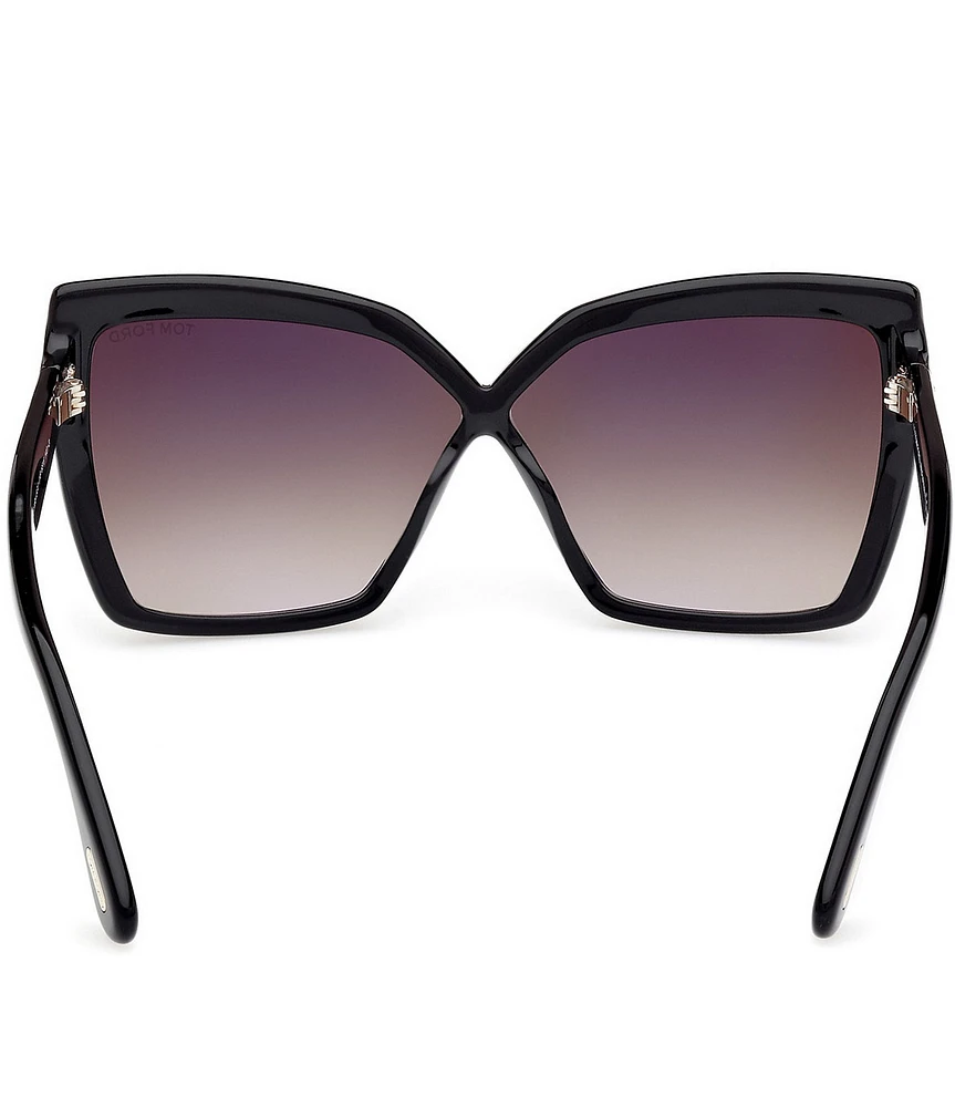 TOM FORD Women's Fiore 63mm Butterfly Statement Sunglasses