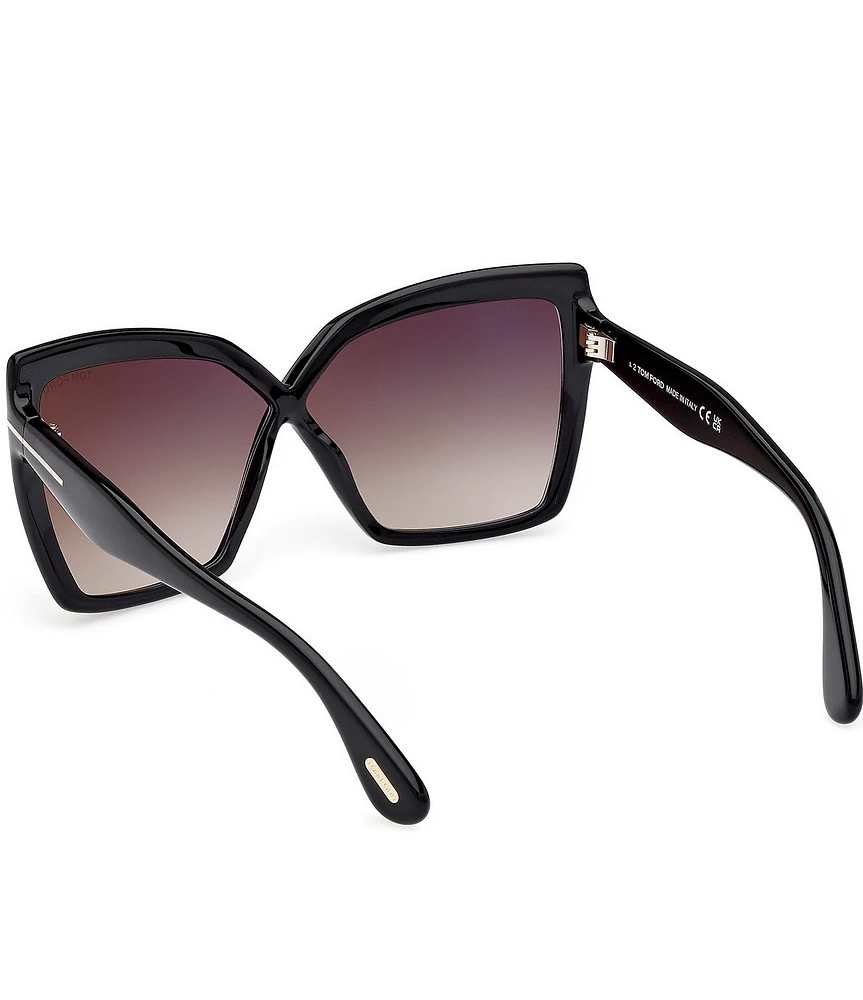 TOM FORD Women's Fiore 63mm Butterfly Statement Sunglasses