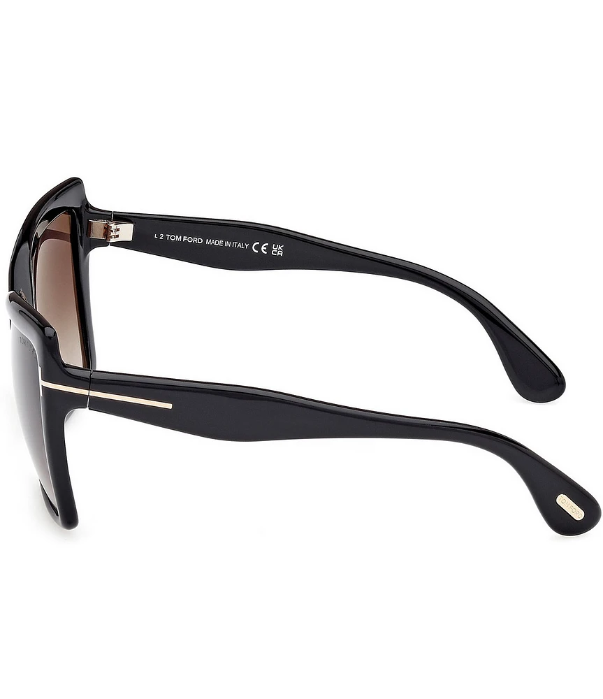 TOM FORD Women's Fiore 63mm Butterfly Statement Sunglasses