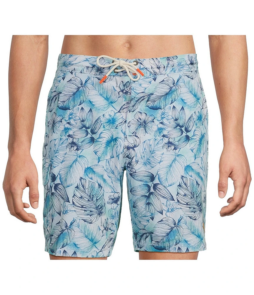 Tommy Bahama Baja Frond Escape Tropical Print 8#double; Inseam Boardshorts