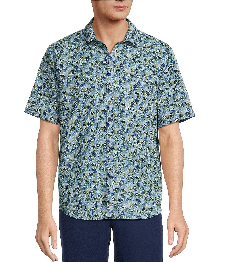 Tommy Bahama Big & Tall IslandZone Bahama Coast Chico Palms Short Sleeve Woven Shirt