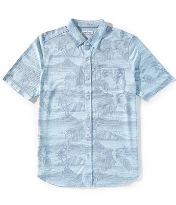 Tommy Bahama Big & Tall IslandZone San Lucio Corsica Coast Short Sleeve Woven Shirt