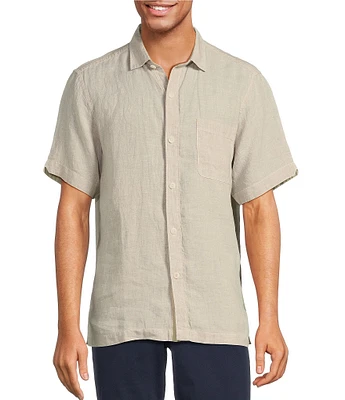 Tommy Bahama Big & Tall Linen Paradise Breezer Short Sleeve Woven Shirt