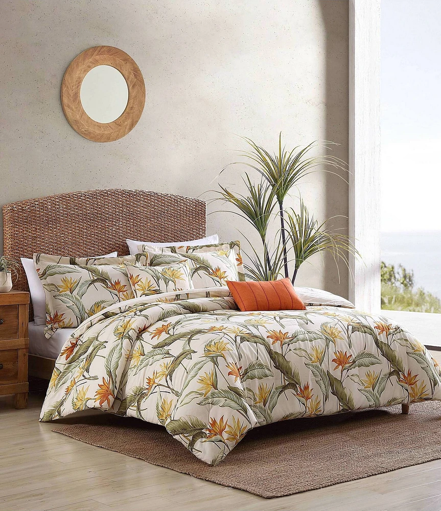 Tommy Bahama Birds Of Paradise Cotton Comforter & Sham Bonus Set