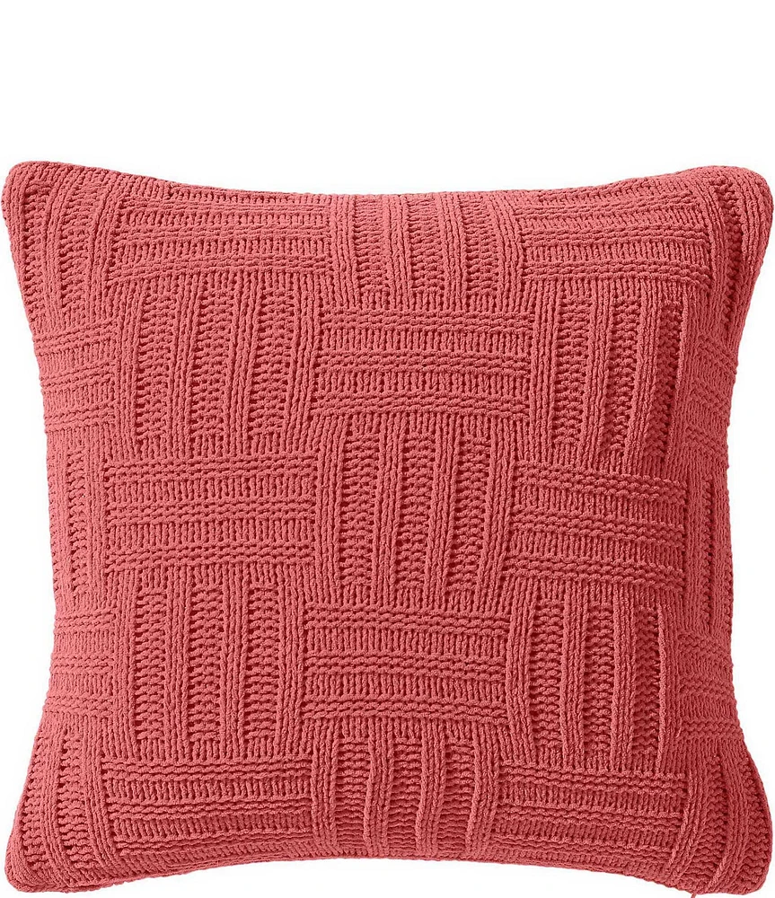 Tommy Bahama Chain Basket Knit Square Decorative Pillow