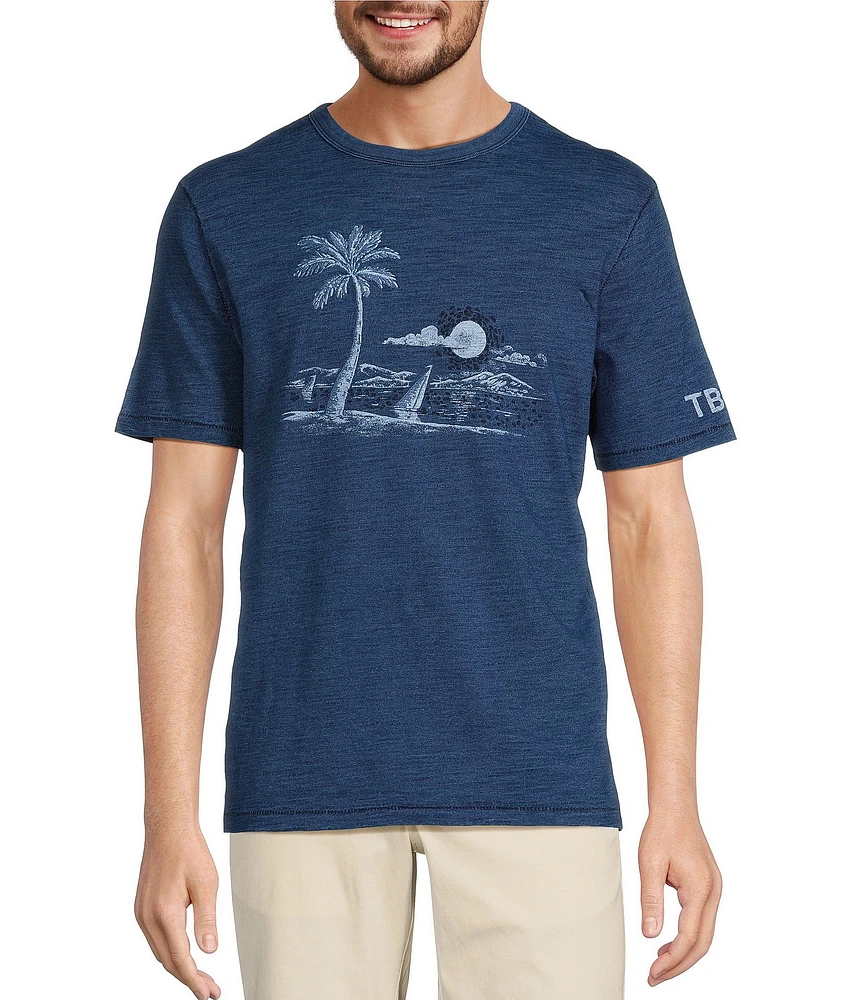 Tommy Bahama Indigo Sails Lux Short Sleeve Graphic T-Shirt