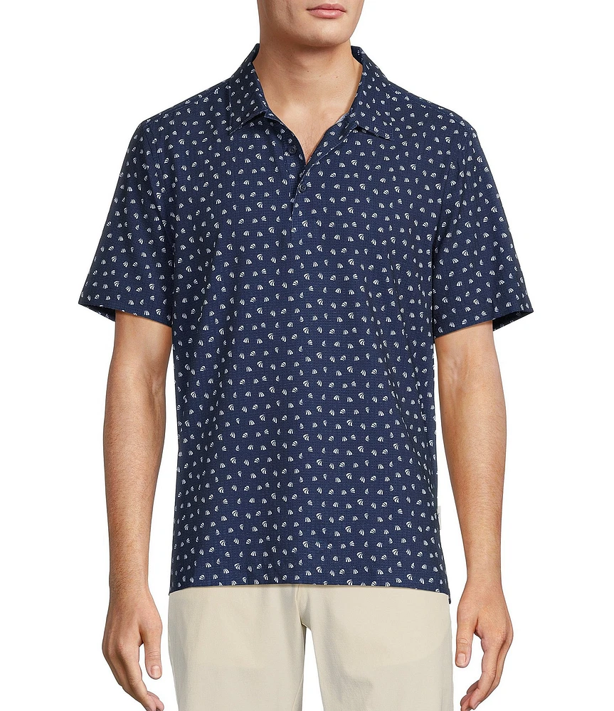Tommy Bahama IslandZone Bahama Coast Deco Palms Short Sleeve Polo Shirt