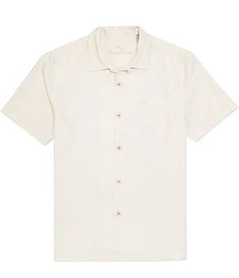 Tommy Bahama IslandZone Coastal Breeze Tonal Check Short Sleeve Woven Shirt