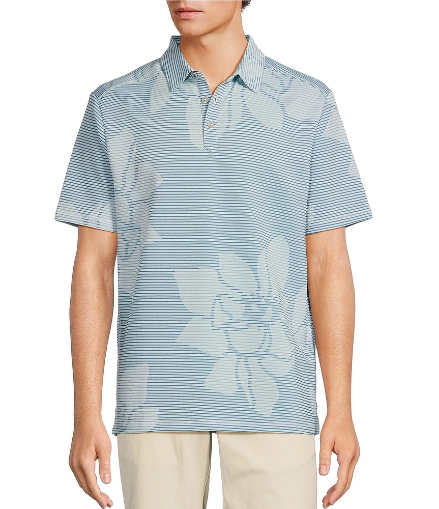 Tommy Bahama IslandZone Costa Wave Grande Fiorisce Short Sleeve Polo Shirt