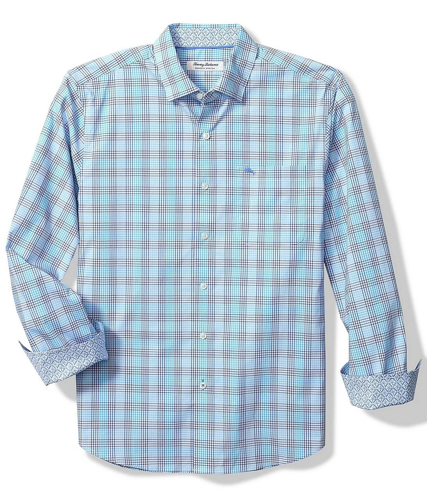 Tommy Bahama IslandZone Sarasota Stretch Sea Tide Check Long Sleeve Woven Shirt