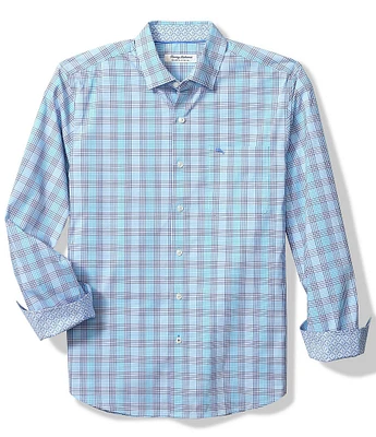 Tommy Bahama IslandZone Sarasota Stretch Sea Tide Check Long Sleeve Woven Shirt