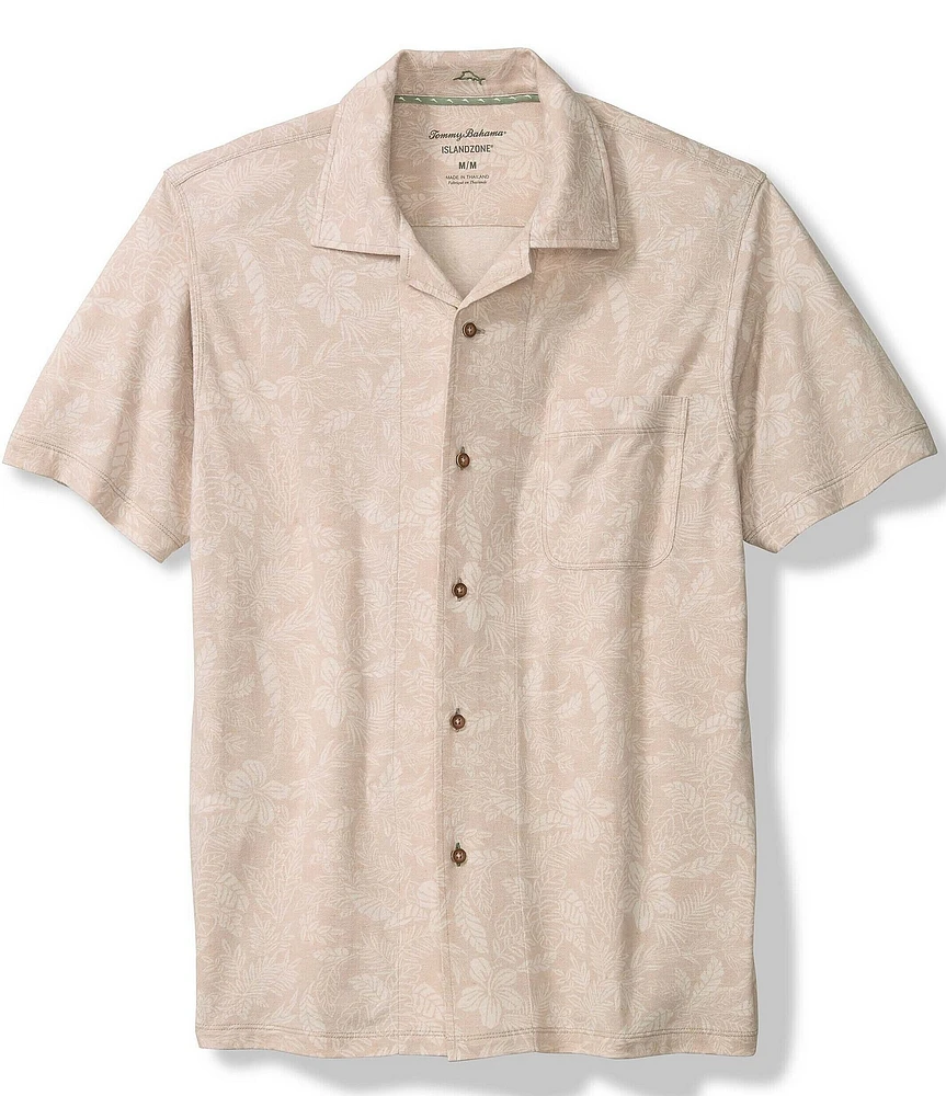 Tommy Bahama IslandZone Vista Mar Leaf It To Me Short Sleeve Woven Camp Shirt