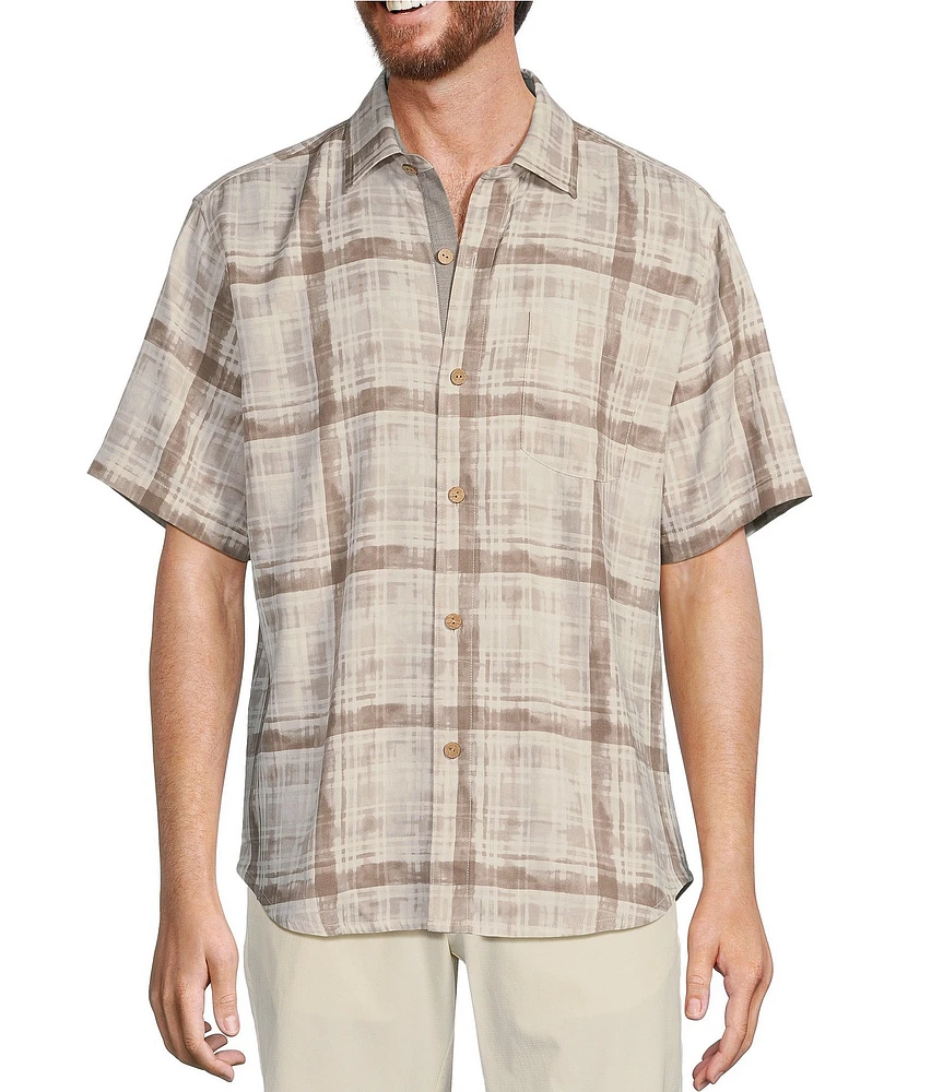 Tommy Bahama Plaid About You Short Sleeve Woven Shirt