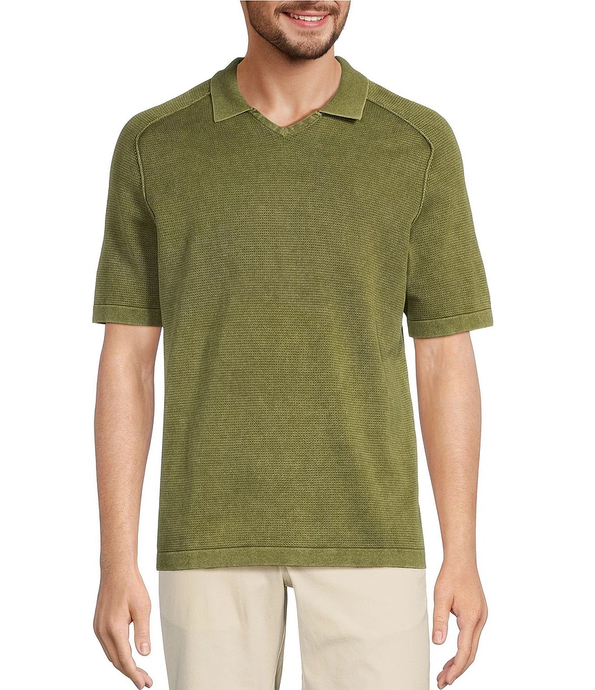 Tommy Bahama Saltwater V-Neck Short Sleeve Polo Shirt