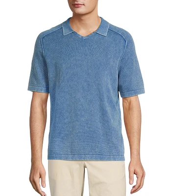 Tommy Bahama Saltwater V-Neck Short Sleeve Polo Shirt