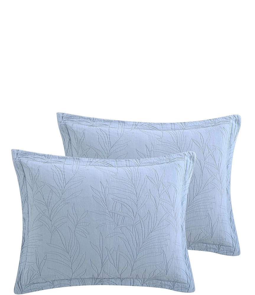Tommy Bahama Solid Costa Sera Cotton Quilted Shams