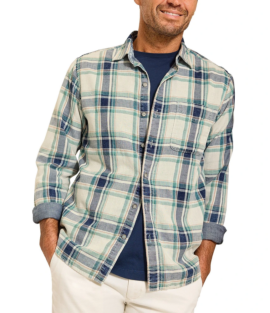 Tommy Bahama Twice The Plaid Long Sleeve Woven Shirt