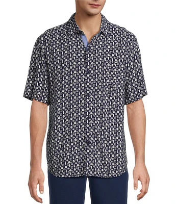 Tommy Bahama Veracruz Cay Poco Fronds Short Sleeve Woven Shirt