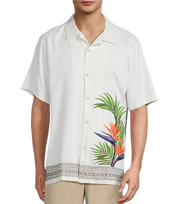 Tommy Bahama Viva Paradiso Short Sleeve Woven Silk Camp Shirt