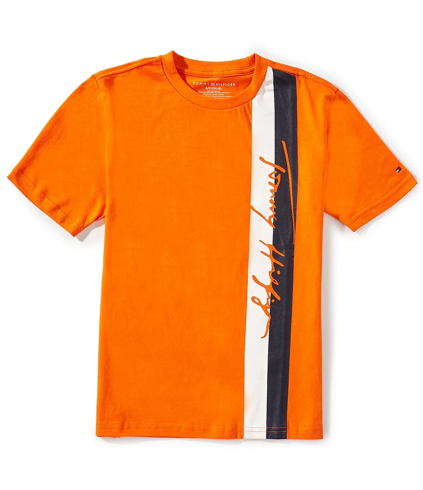 Tommy Hilfiger Big Boys Short-Sleeve Knock Out Script T-Shirt