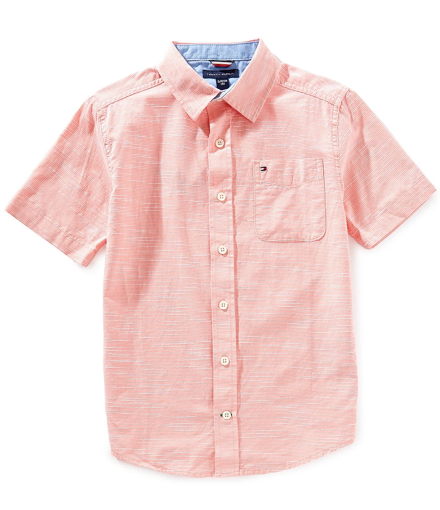 Tommy Hilfiger Big Boys 8-20 Textured Woven Shirt