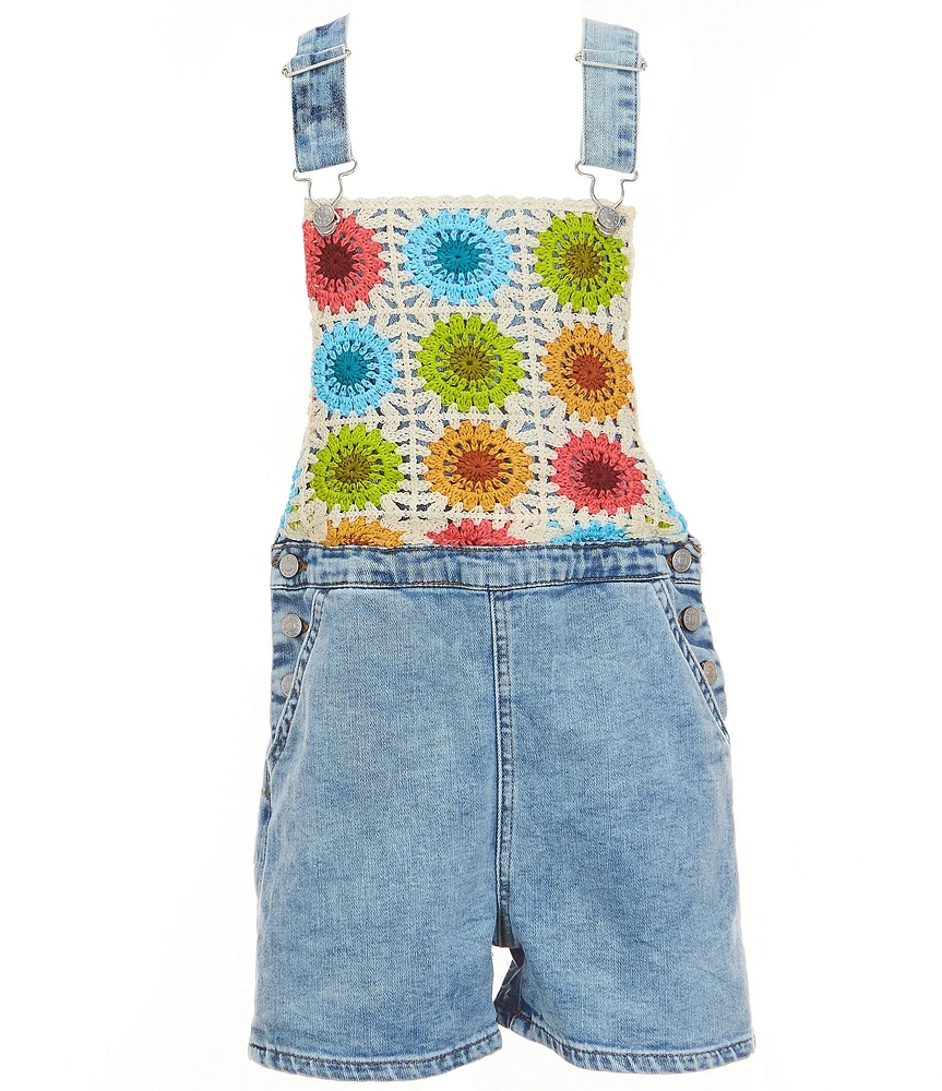 Tractr Big Girls Crochet Shortall
