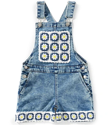 Tractr Little Girls Crochet Daisy Shortall