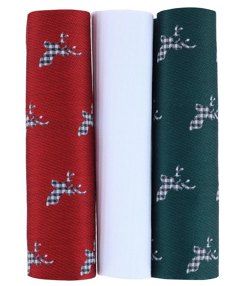 Trafalgar Comet Holiday Premium Cotton Handkerchiefs 3-Pack