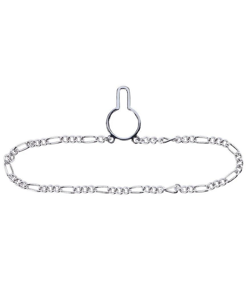 Trafalgar Sutton Sterling Silver Figaro Tie Chain