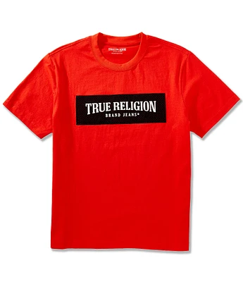 True Religion Box Logo Mesh Short Sleeve T-Shirt