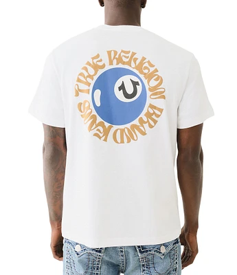 True Religion Pool Ball Short Sleeve Graphic T-Shirt