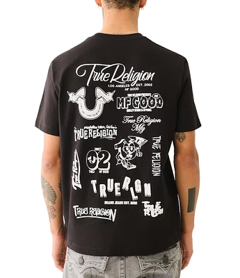 True Religion Puffed Logo Short Sleeve Graphic T-Shirt