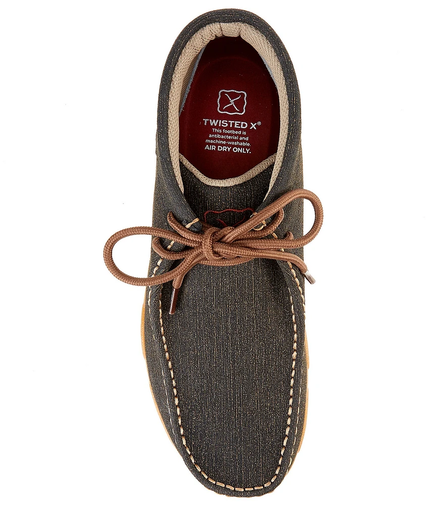 Twisted X Men's Leather Lace-Up Chukka Driving Moccasins