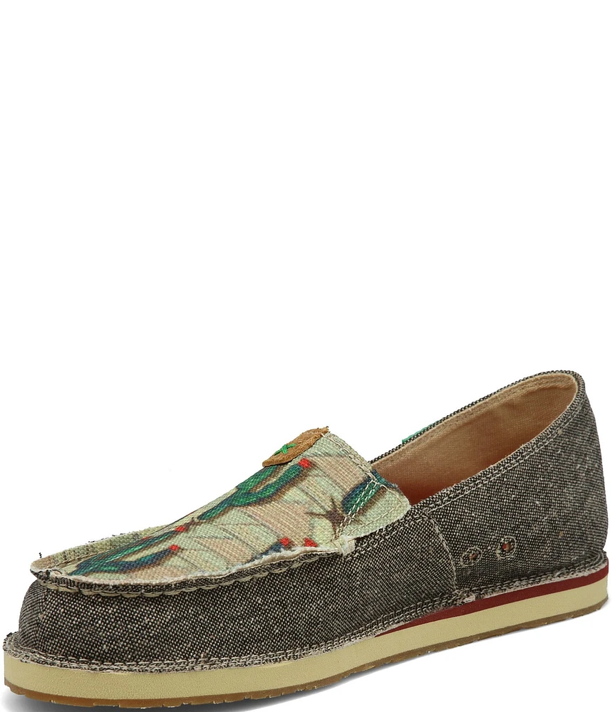 Twisted X Women's ecoTWX® Cactus Print Slip-On Loafers