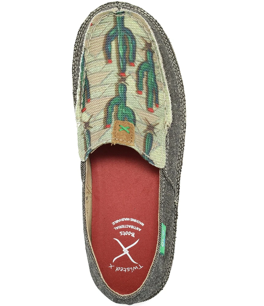 Twisted X Women's ecoTWX® Cactus Print Slip-On Loafers