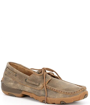 Twisted X Women's Leather Boat Shoes