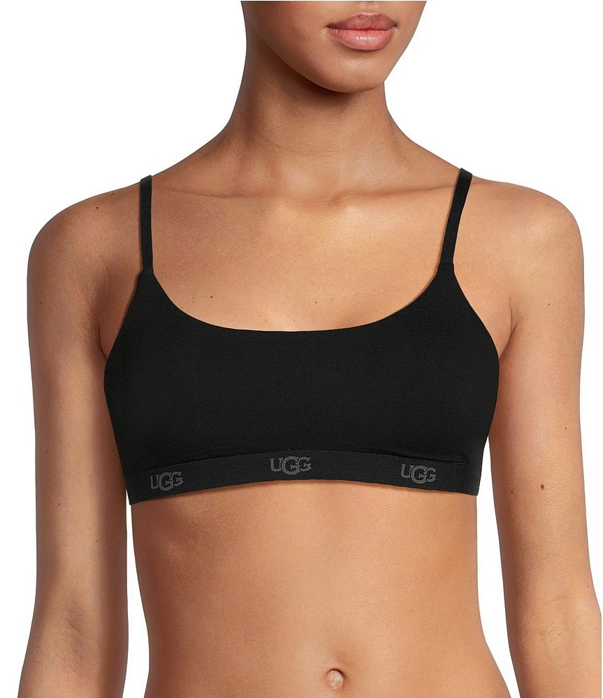 UGG® Estella Scoop Neck Wireless Satin Elastic Band Adjustable Strap Bralette