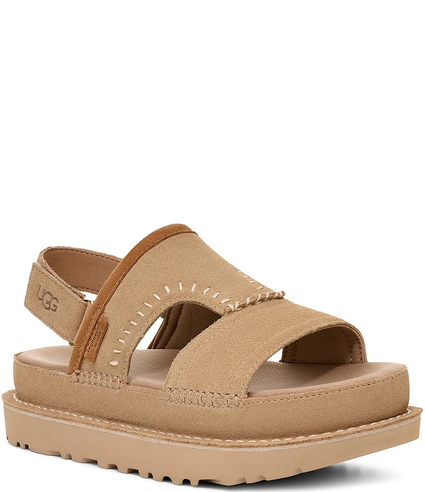 UGG Goldenstar Regenerate Suede Sandals