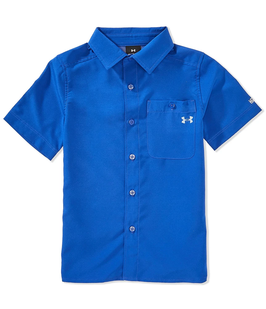Under Armour Big Boys Short Sleeve Drift Tide Fish Shirt