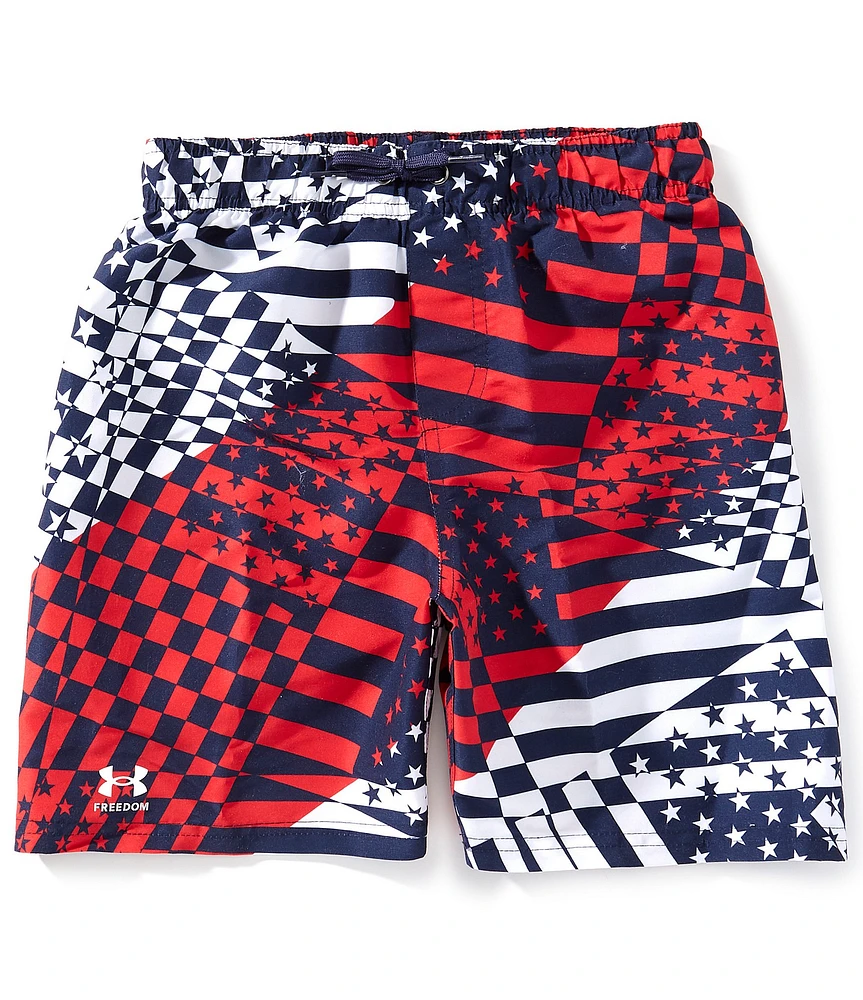 Under Armour Big Boys Flag Impression Volley Swim Shorts