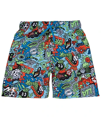 Under Armour Big Boys Out There Printed Volley Swim Trunks