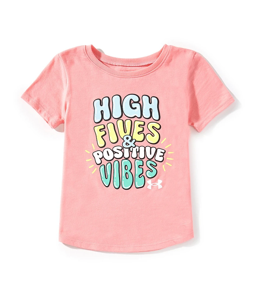 Under Armour Little Girls Under Armour High Five Short Sleeve T-Shirt
