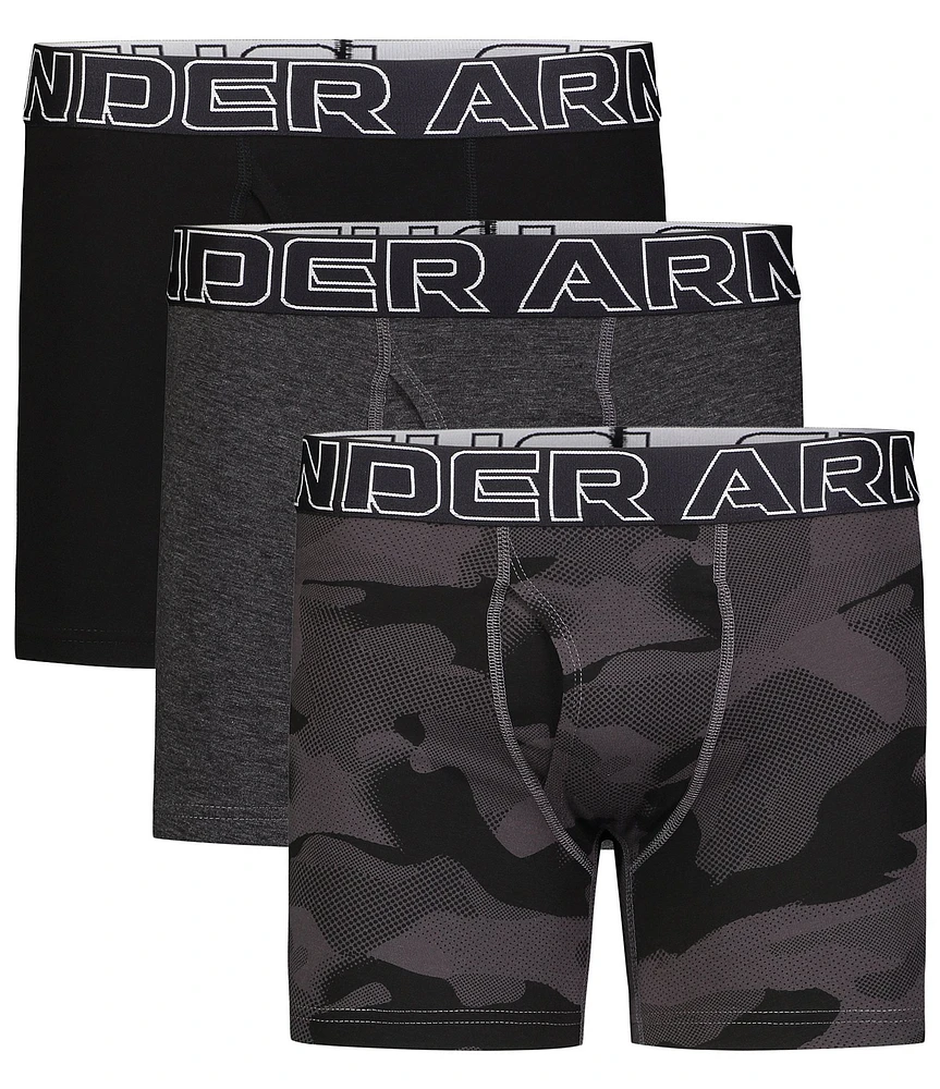 Under Armour Big Boys Performance Cotton Boxerjock® Brief 3-Pack