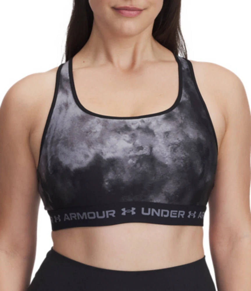 Under Armour Mid Crossback Printed Sport Bra